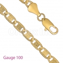 GFC2-20 Gold layered Valentino D.C. Yellow Gauge 100