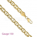 GFC2-4 Gold Layered Gucci Chain Gauge 150