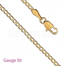 GFC3-4 Gold Layered Cuban Chain Gauge 050