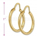Orotex Gold Layered Hoop Earring