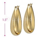 Orotex Gold Layered Hoop Earrings