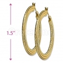 Orotex Gold Layered Hoop Earrings