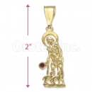 Orotex Gold Layered San Cristopher Charm