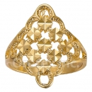 Orotex Gold layered Ladies Filligree ring
