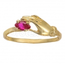 Orotex Gold Layered Ladies CZ Ring