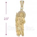 Oro Tex Gold Layered San Judas Charm