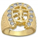 Orotex Gold Layered CZ Men's Ring