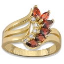 Orotex Gold Layered CZ Women's Ring