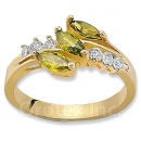 Orotex Gold Layered CZ Women's Ring