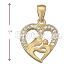 IPCZ-1031 Gold Layered CZ Charm