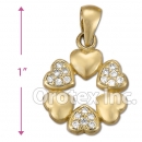 IPCZ-1060 Gold Layered CZ Charm