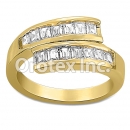 JAB007 Gold Layered CZ Ring