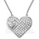 925 Sterling Silver Cz Necklace