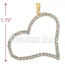 P005 Gold Layered CZ Charm