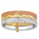 R003 Gold Layered Tri Color Women's Ring