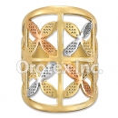 R004 Gold Layered Tri Color Women's Ring