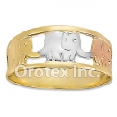 R011 Gold Layered Tri Color Women's Ring