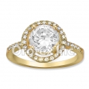 R066 Gold Layered CZ Ring