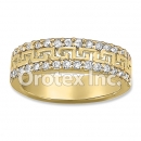 R069 Gold Layered CZ Ring