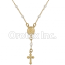 RSR007 Gold Layered Pearl Hand Rosary