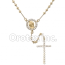 RSR009 Gold Layered CZ Rosary