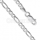 925 Sterling Silver Figaro Chain