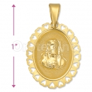 Oro Tex Gold Layered Sagrado Corazon Charm